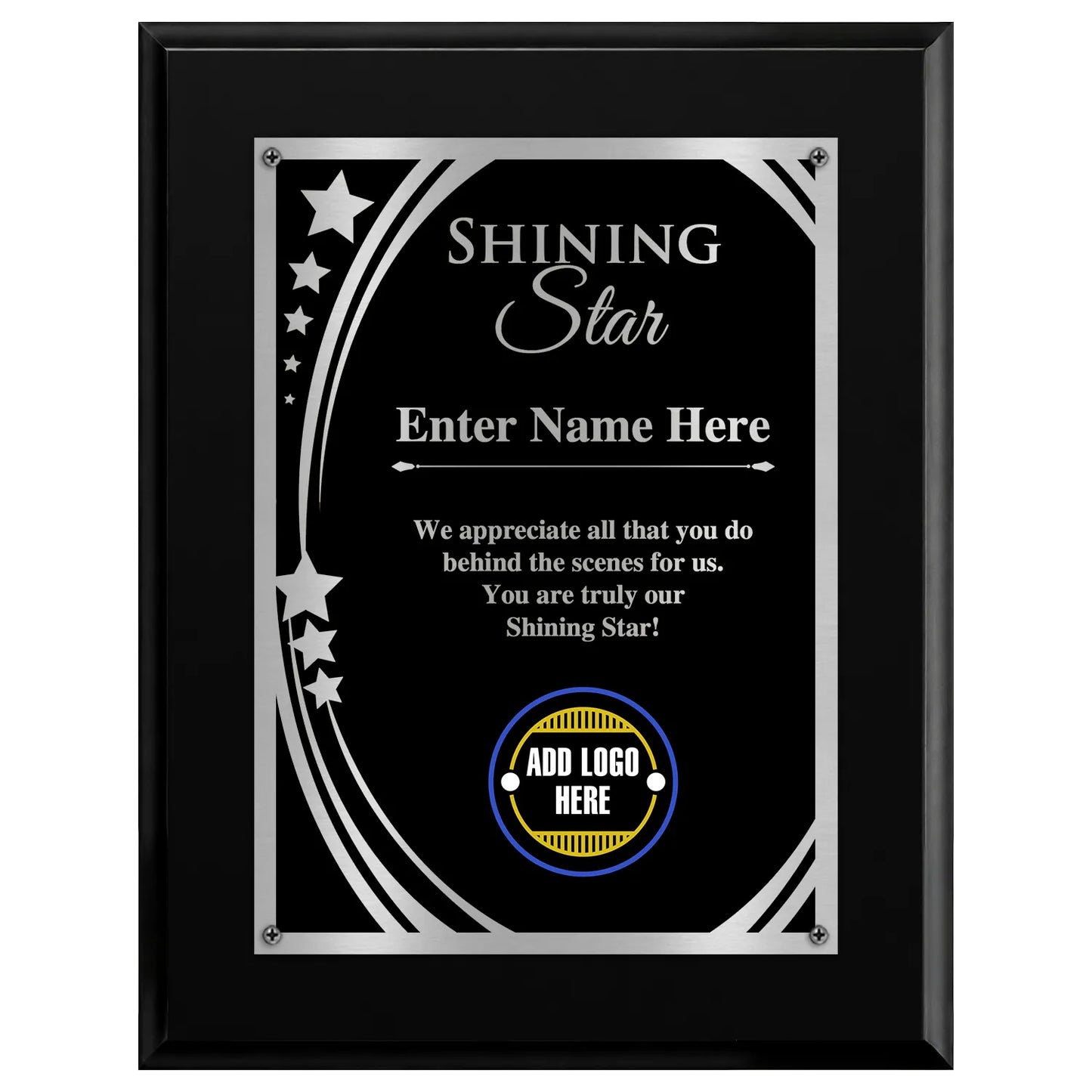 Shining Star Classic Plaque - 4 Frame Colors