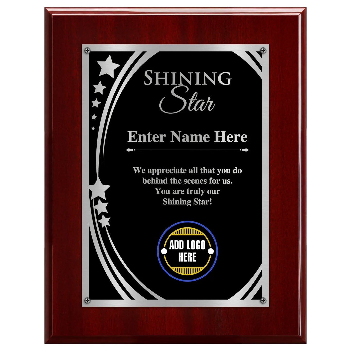 Shining Star Classic Plaque - 4 Frame Colors