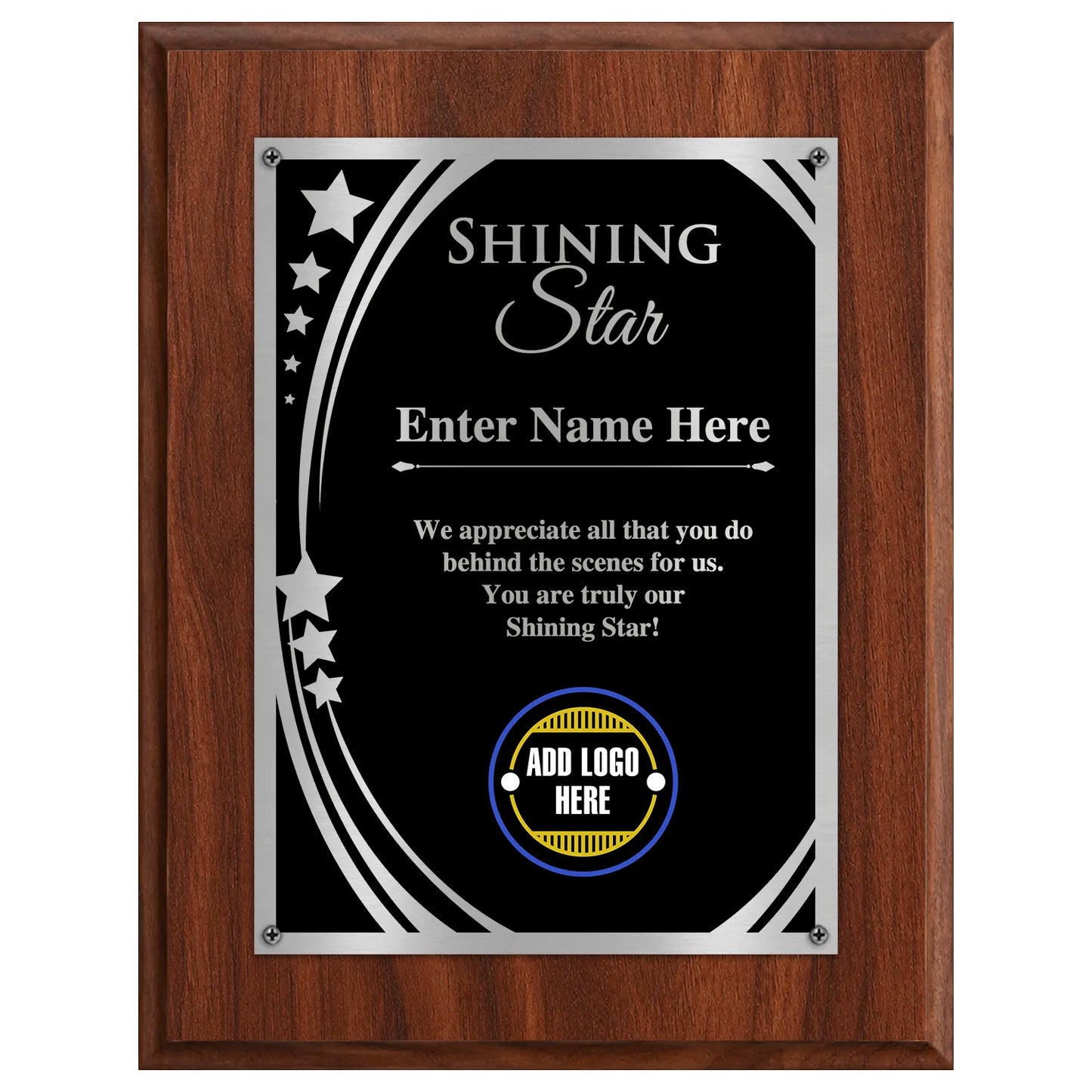 Shining Star Classic Plaque - 4 Frame Colors