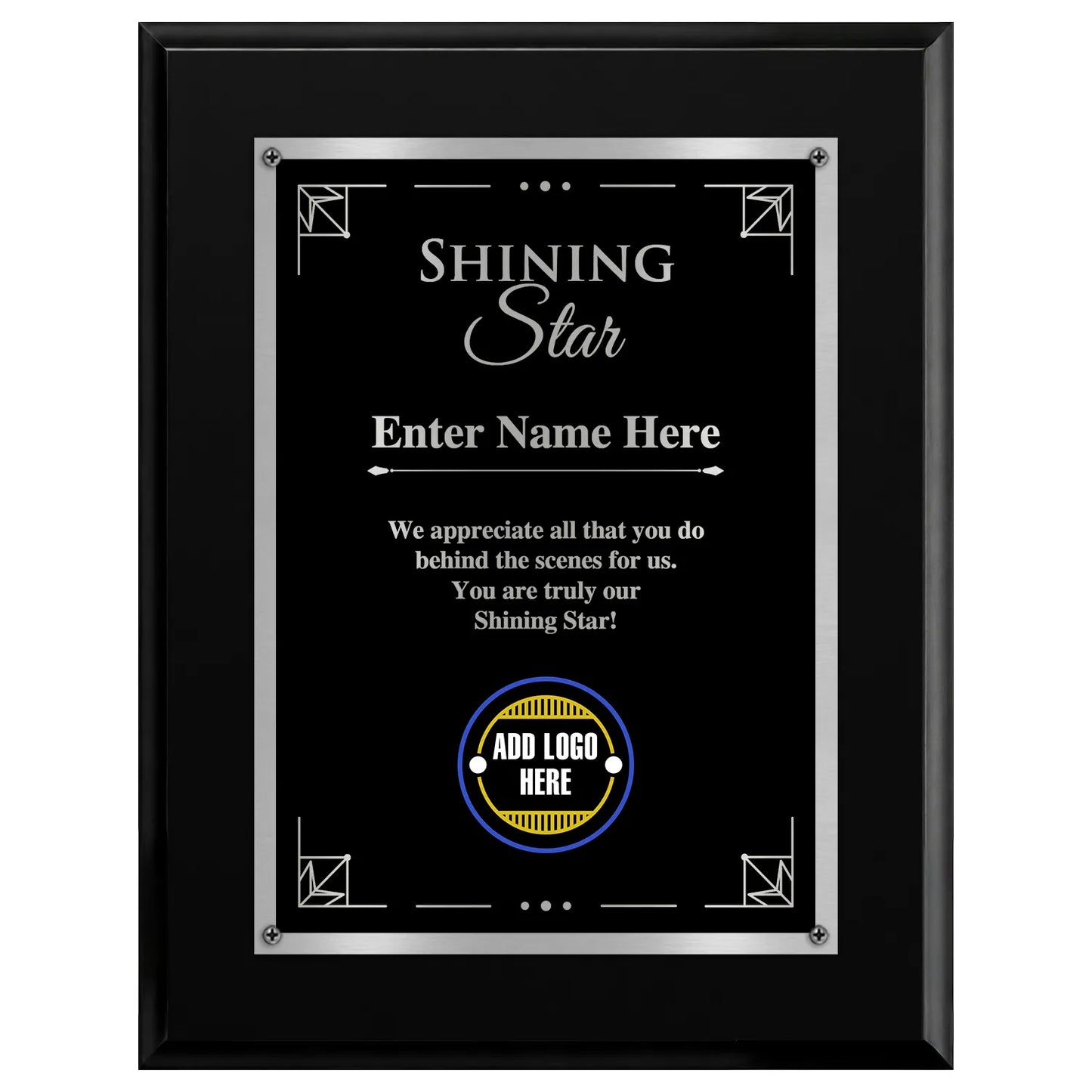 Shining Star Classic Plaque - 4 Frame Colors