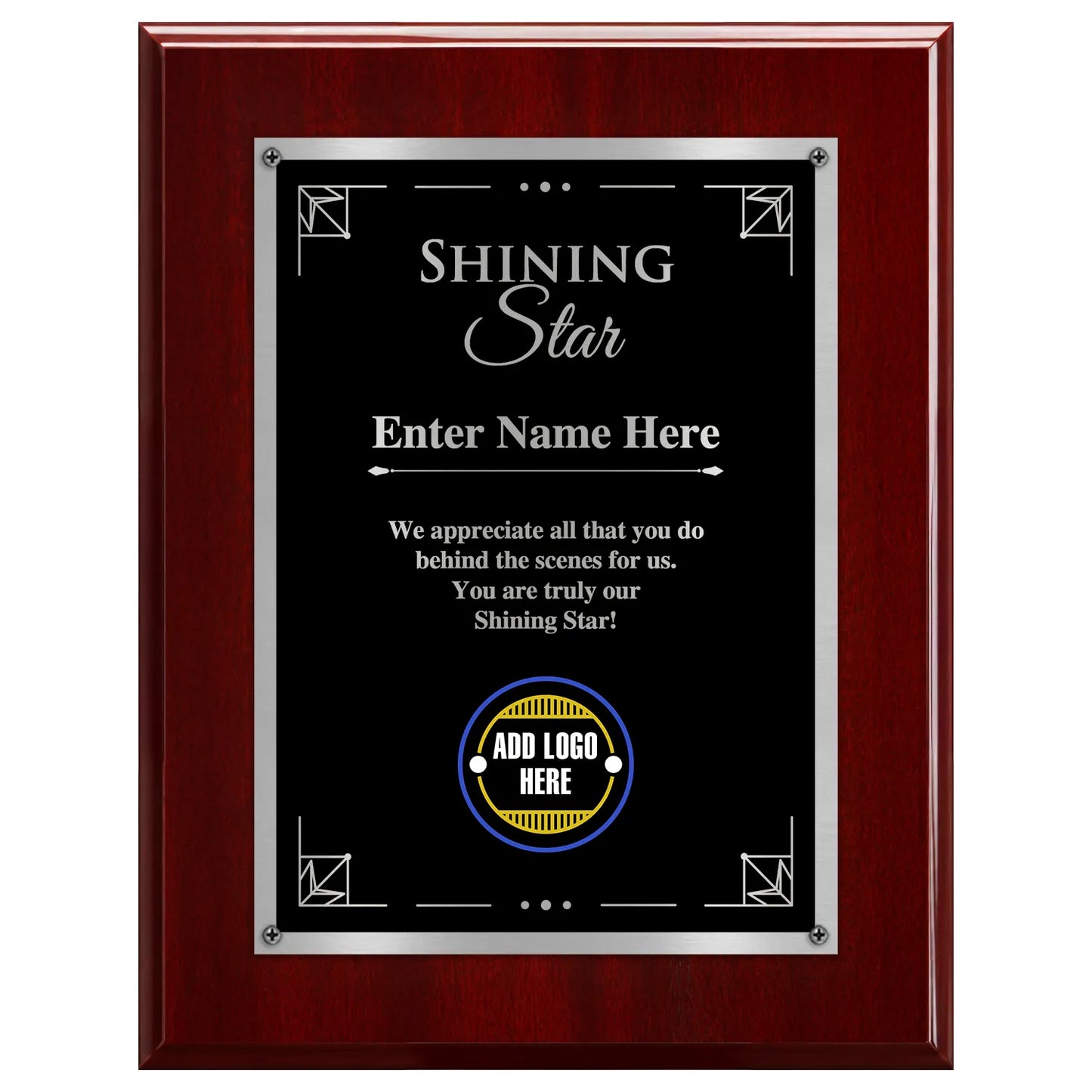 Shining Star Classic Plaque - 4 Frame Colors