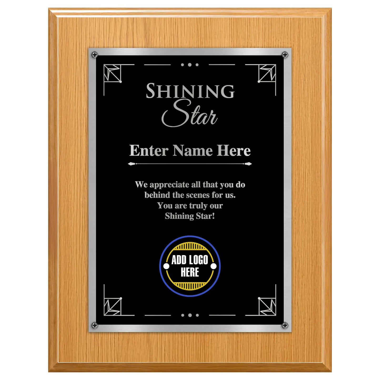 Shining Star Classic Plaque - 4 Frame Colors