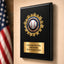Baseball Mylar Star Style Plaque - Personalized Metal Plate - 4 Frame Colors