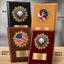 Baseball Mylar Star Style Plaque - Personalized Metal Plate - 4 Frame Colors