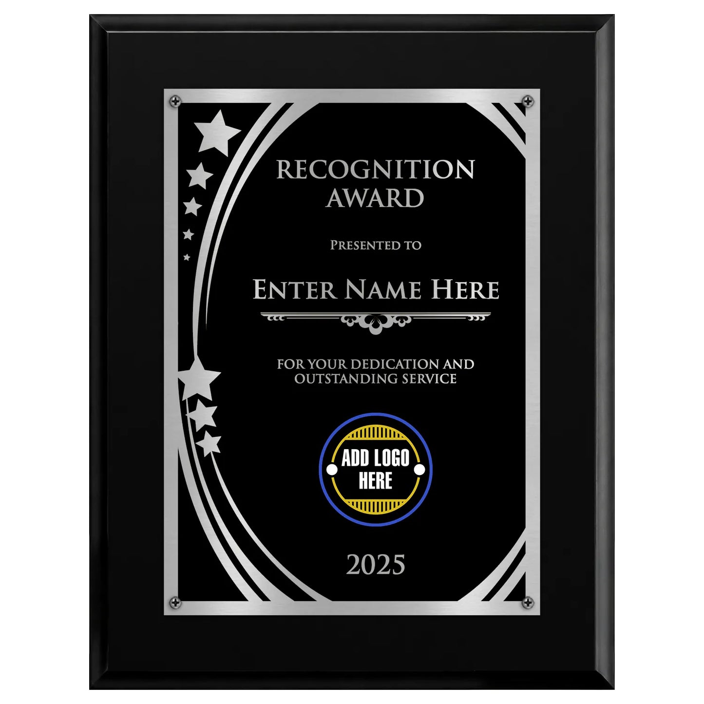 Recognition Award Classic Plaque - 4 Frame Colors