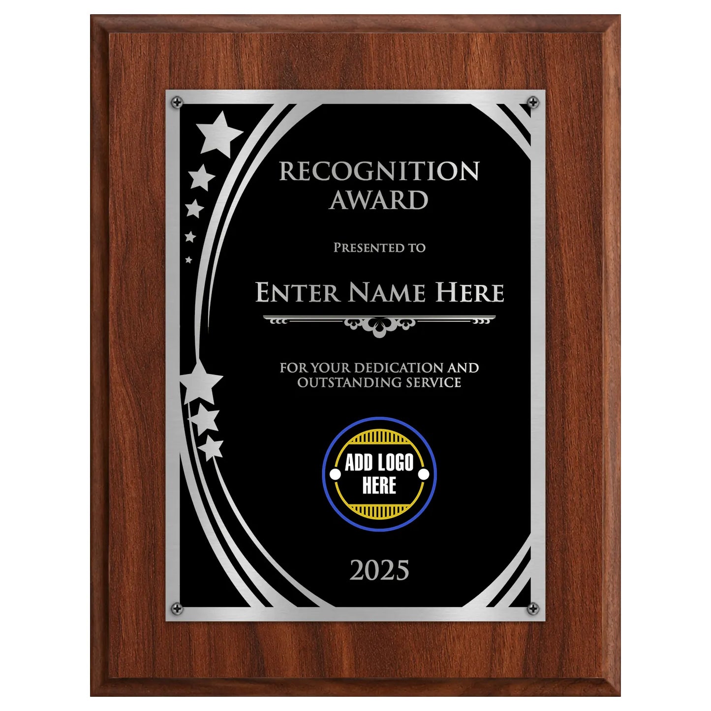 Recognition Award Classic Plaque - 4 Frame Colors