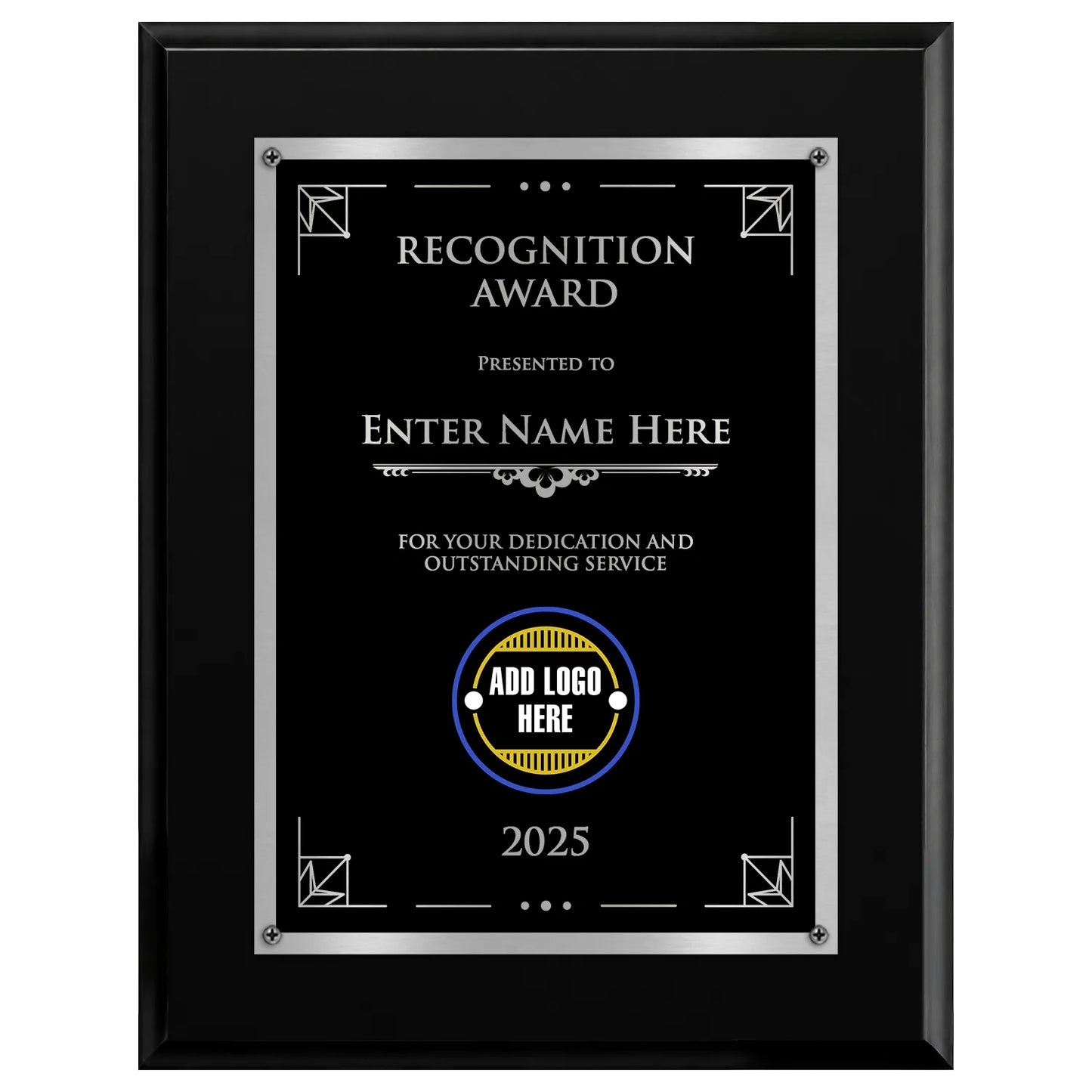 Recognition Award Classic Plaque - 4 Frame Colors