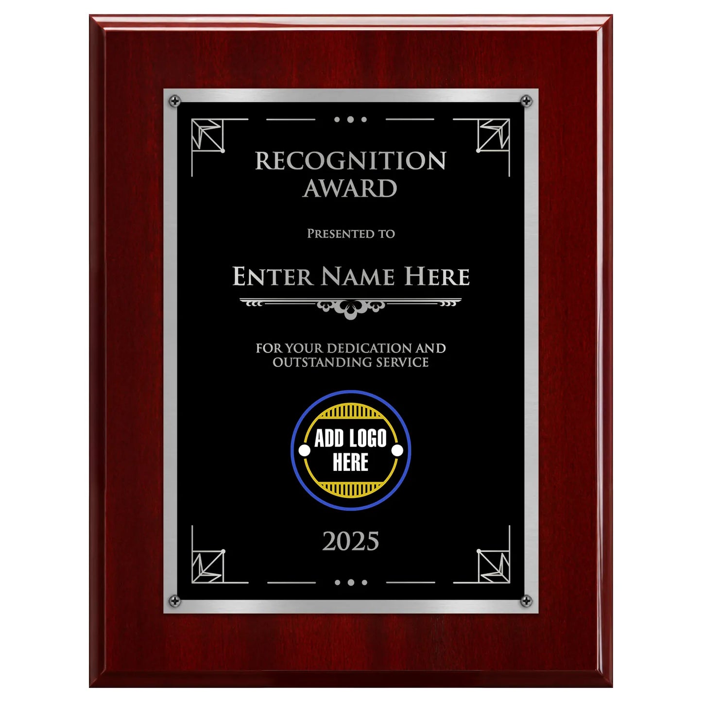 Recognition Award Classic Plaque - 4 Frame Colors