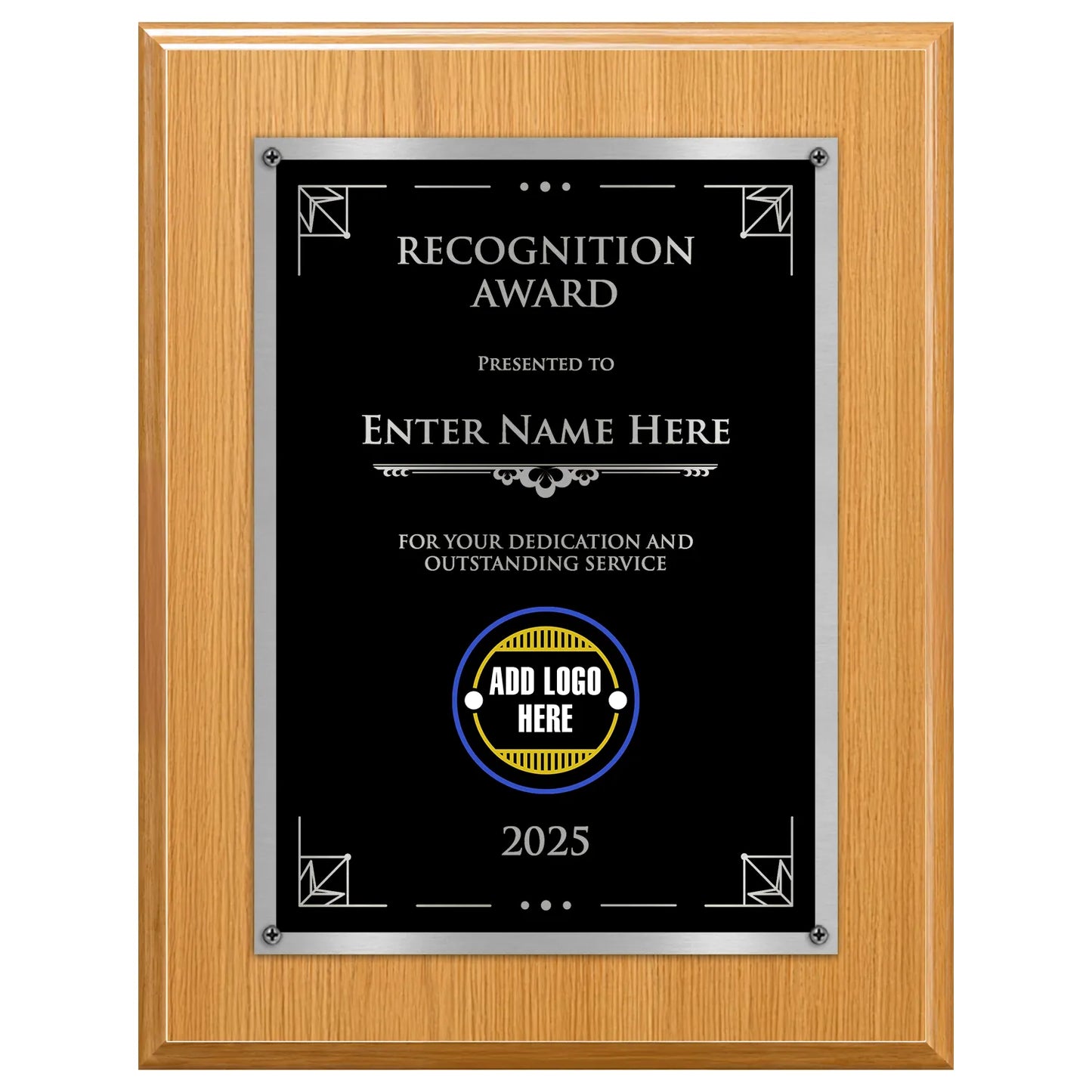 Recognition Award Classic Plaque - 4 Frame Colors