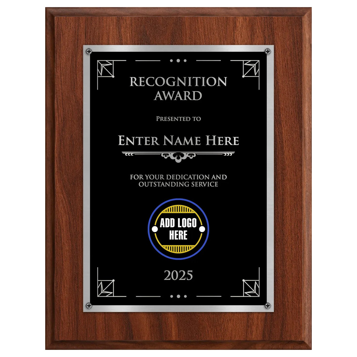Recognition Award Classic Plaque - 4 Frame Colors