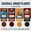 Baseball Award Plaques - Multiple Designs & Colors
