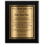 Thank You Classic Retirement Plaque - 4 Frame Colors - Brushed Silver & Gold Plate Options