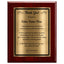 Thank You Classic Retirement Plaque - 4 Frame Colors - Brushed Silver & Gold Plate Options