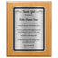 Thank You Classic Retirement Plaque - 4 Frame Colors - Brushed Silver & Gold Plate Options