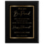 May You Be Proud Classic Retirement Plaque - 4 Frame Colors - Silver & Gold Plate Options