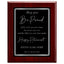 May You Be Proud Classic Retirement Plaque - 4 Frame Colors - Silver & Gold Plate Options