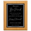 May You Be Proud Classic Retirement Plaque - 4 Frame Colors - Silver & Gold Plate Options