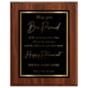 May You Be Proud Classic Retirement Plaque - 4 Frame Colors - Silver & Gold Plate Options