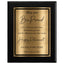 May You Be Proud Classic Retirement Plaque - 4 Frame Colors - Brushed Silver & Gold Plate Options