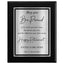 May You Be Proud Classic Retirement Plaque - 4 Frame Colors - Brushed Silver & Gold Plate Options