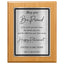 May You Be Proud Classic Retirement Plaque - 4 Frame Colors - Brushed Silver & Gold Plate Options