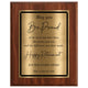 May You Be Proud Classic Retirement Plaque - 4 Frame Colors - Brushed Silver & Gold Plate Options
