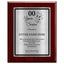 Years of Service Retirement Plaque - 4 Frame Colors - Brushed Silver & Gold Metallic Plate Option
