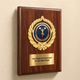 Personalized Cheerleading Award Plaque with Choice of Emblems & Engraved Plate – 4 Frame Colors
