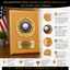 Personalized Golf Award Plaque with Choice of Emblems & Engraved Plate – 4 Frame Colors
