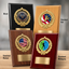 Personalized Tennis Award Plaque with Choice of Emblems & Engraved Plate – 4 Frame Colors