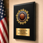 Personalized Basketball Award Plaque with Star Mylar Holder & Engraved Plate – 4 Board Colors