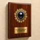 Personalized Bowling Award Plaque with Star Mylar Holder & Engraved Plate – 4 Board Colors