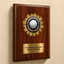 Personalized Golf Award Plaque with Star Mylar Holder & Engraved Plate – 4 Board Colors