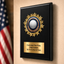 Personalized Golf Award Plaque with Star Mylar Holder & Engraved Plate – 4 Board Colors