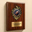 Football Mylar Flame Style Plaque - Personalized Metal Plate - 4 Frame Colors