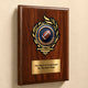 Football Mylar Flame Style Plaque - Personalized Metal Plate - 4 Frame Colors