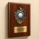 Golf Mylar Flame Style Plaque - Personalized Metal Plate - 4 Frame Colors
