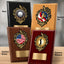 Golf Mylar Flame Style Plaque - Personalized Metal Plate - 4 Frame Colors
