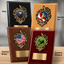Soccer Mylar Flame Style Plaque - Personalized Metal Plate - 4 Frame Colors