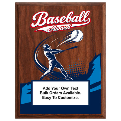 Personalized Baseball Award Plaques - Design 2