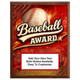 Personalized Baseball Award Plaques - Design 4