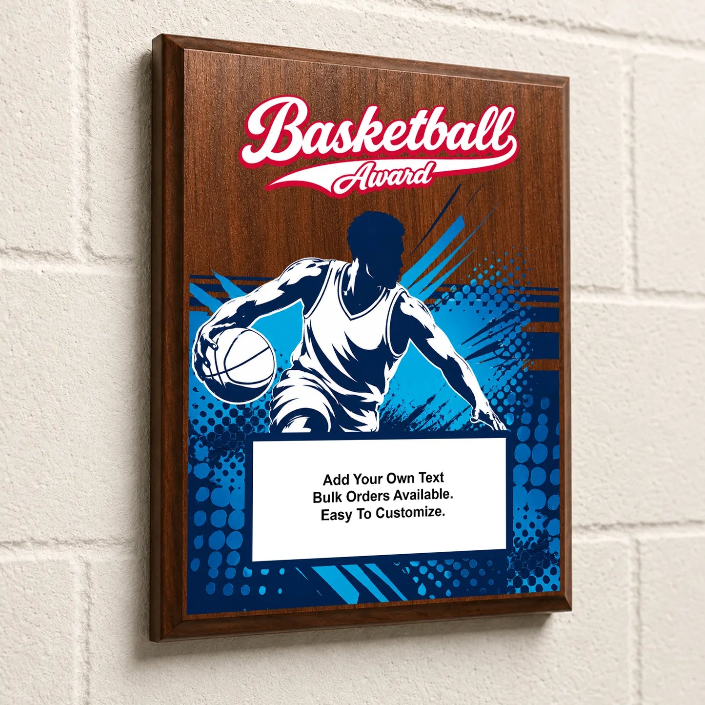 Personalized Basketball  Award Plaques - Design 5