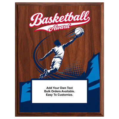 Personalized Basketball  Award Plaques - Design 2
