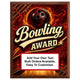 Personalized Bowling Award Plaques - Design 4