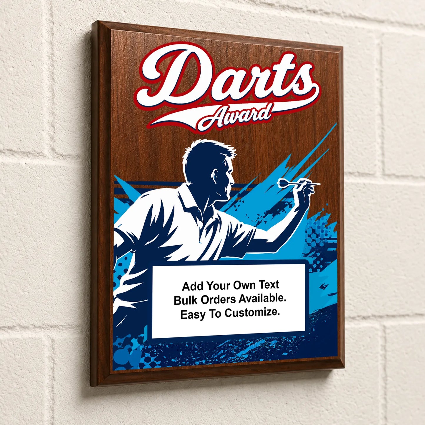 Personalized Darts Award Plaques - Design 3