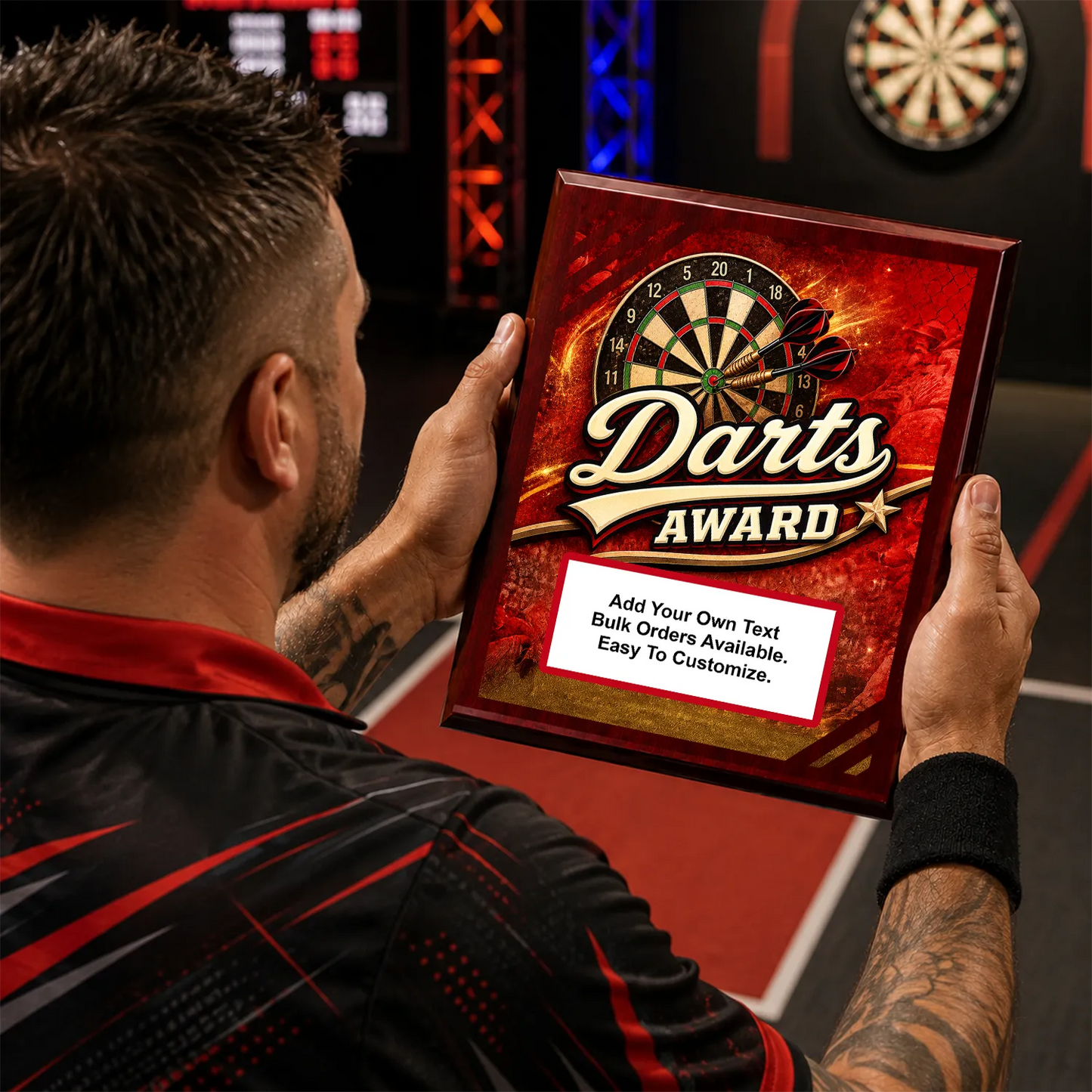 Personalized Darts Award Plaques - Design 2