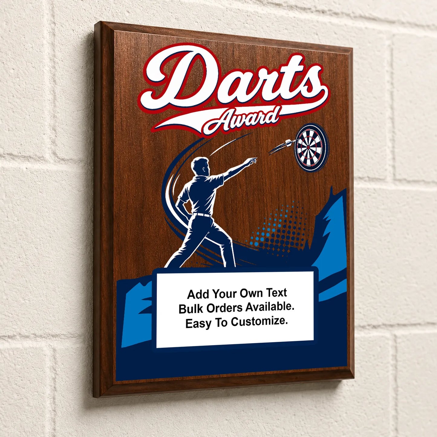 Personalized Darts Award Plaques - Design 1