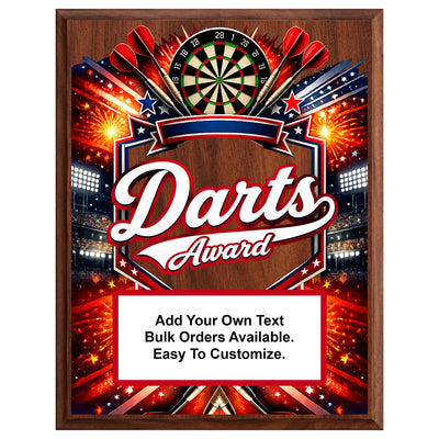 Personalized Darts Award Plaques - Design 3