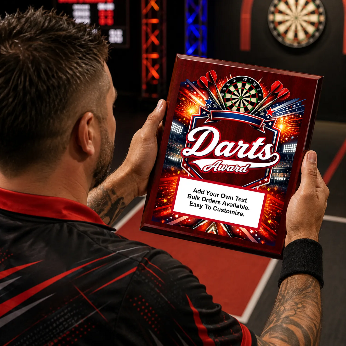 Personalized Darts Award Plaques - Design 5