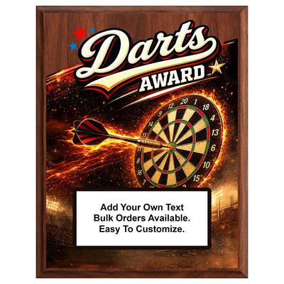 Personalized Darts Award Plaques - Design 5